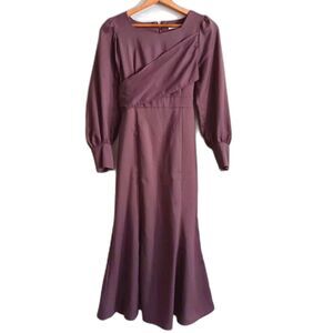 Earth Music & Ecology Maxi Dress Gown XS/S Dark Pink Special Edition Whimsygoth